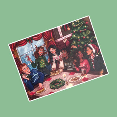 Happy Yule from the Serpent & Dove family Print
