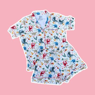 Book Dragons Bamboo Pajama Set