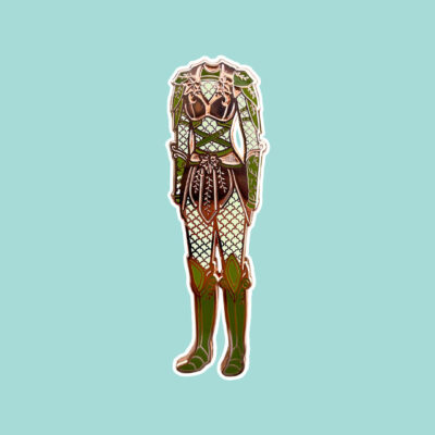 Queen of the Faerie Realm’s Armor – Novel Threads Enamel Pin