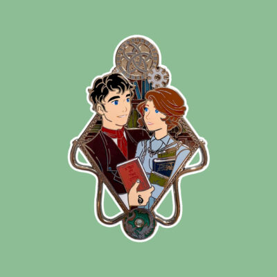 Shadowhunter & Half-Demon –  Fictional Flames Enamel Pin