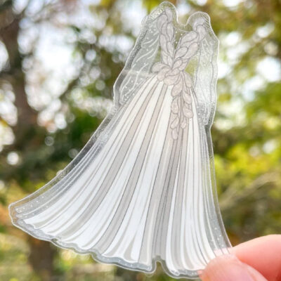 Troupe de Fortune Costume Transparent Sticker
