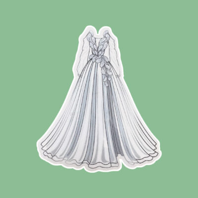 Troupe de Fortune Costume Transparent Sticker