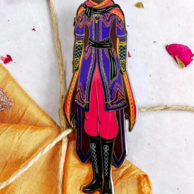 Zafira’s Tunic & Cloak Novel Threads Enamel Pin